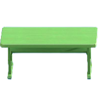 シンプルなテーブルのグリーンの画像