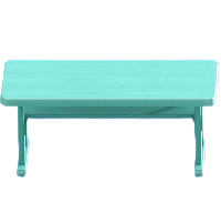 シンプルなテーブルのブルーの画像