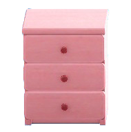 シンプルなチェストのピンクの画像