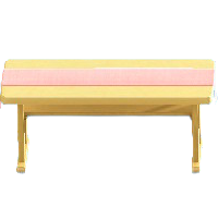 シンプルなテーブルのピンクの画像