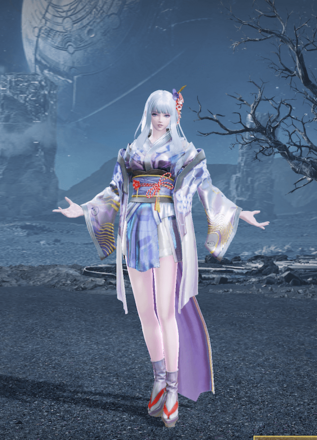 智子風和服画像