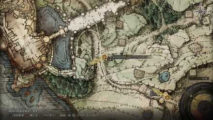 嵐丘のボロ家のマップ