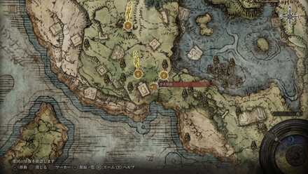 漂着墓地のマップ