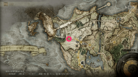 嵐の関門西にある黄金の種子の場所