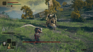 ツリーガードの振り下ろし→突き→（渾身振り落ろし）