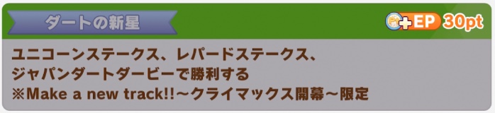 ダートの新星