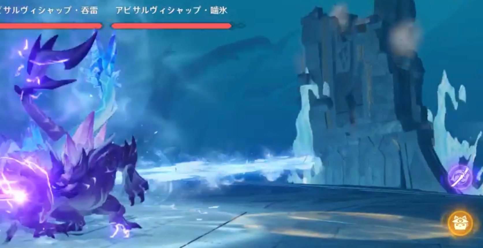 レーザー攻撃で石柱が破壊される可能性がある