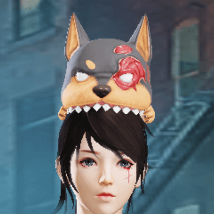 髪飾り：噛みつきゾンビ犬