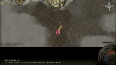 リムグレイブ東部の地図断片の場所