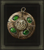 緑琥珀のメダリオン画像