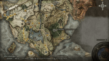 霧の森の廃墟のマップ