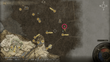 アルター高原の地図断片の場所