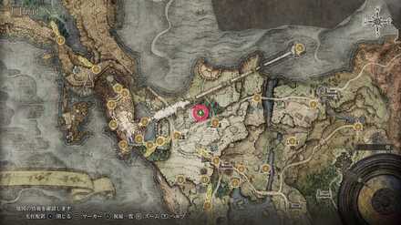 筋力瘤の結晶雫のマップ