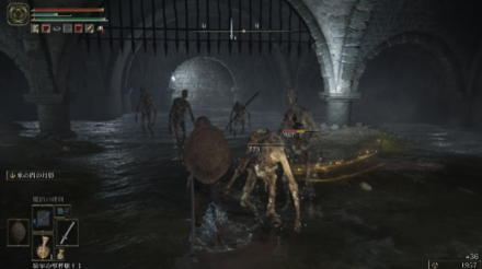 串刺しの地下墓：水路の雑魚は湧きまくるため無視