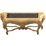 エレガントなコンソールのダマスクブラックの画像