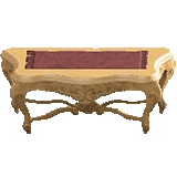 エレガントなコンソールのダマスクレッドの画像