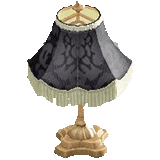 エレガントなランプのダマスクブラックの画像