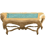 エレガントなコンソールのブルーローズの画像