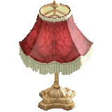 エレガントなランプのダマスクレッドの画像