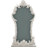 エレガントなミラーのホワイトの画像