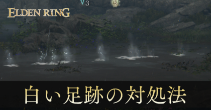 白い足跡の対処法