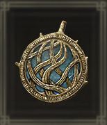 青琥珀のメダリオン画像