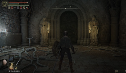 串刺しの地下墓：レバーを操作するまで開かない