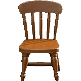 カントリーなイスのダークブラウンの画像