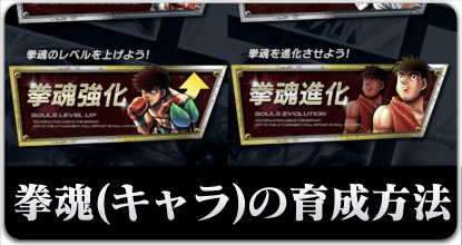 キャラの育成方法