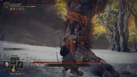 左脚を攻撃する