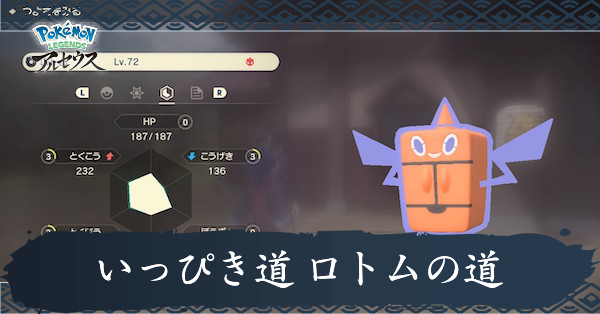 いっぴき道ロトムの道攻略