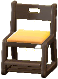 がくしゅうチェアのダークブラウンの画像