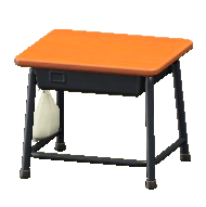 がっこうのつくえのライトブラウン×ブラックの画像