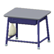 がっこうのつくえのグレー×ブルーの画像