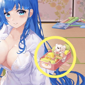 少女廻戦の愛情弁当のタップする場所