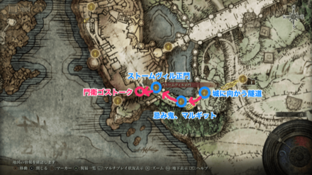 門衛ゴストークのマップ