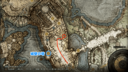 正門から抜けた先