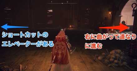 右に曲がって道なりに進む