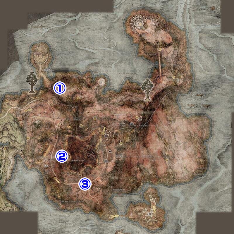 ケイリッド商人の場所一覧