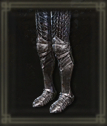 黒き刃の足甲画像