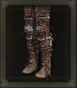 鉄茨の足甲画像