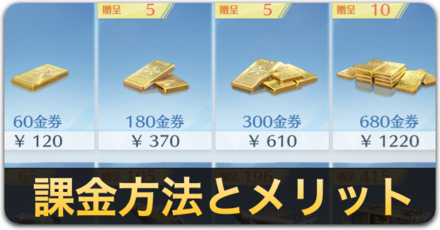 課金方法とメリット