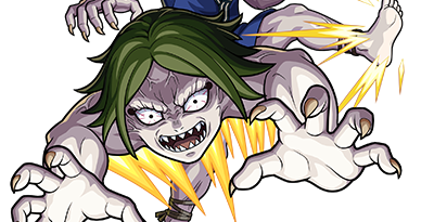 お堂の鬼の画像