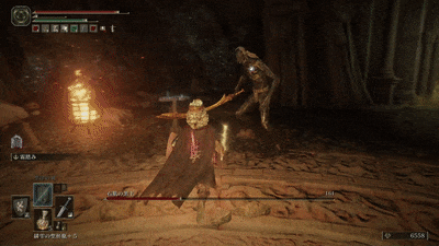 左手側の攻撃が避けやすい