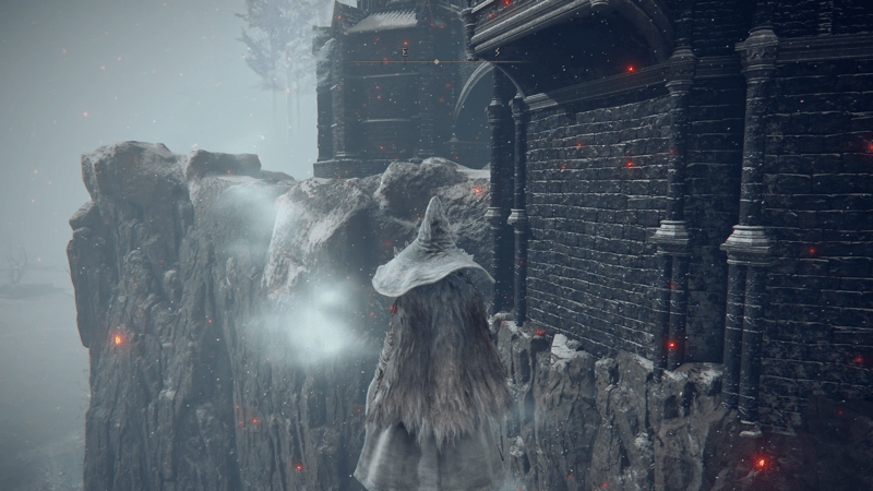 螺旋階段になっている部分は白いモヤがある