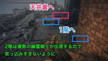 2階から天井裏へ降りる