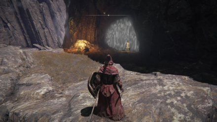 煮え立ち川の洞窟へ入るには「石剣の鍵」が2つ必要