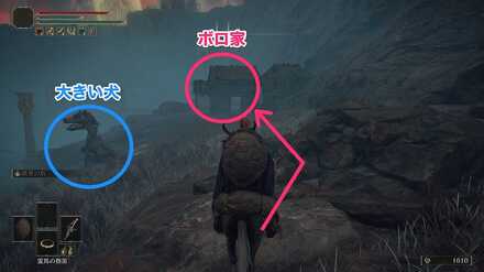 ボロ家前の大きい犬はリポップするので無視する