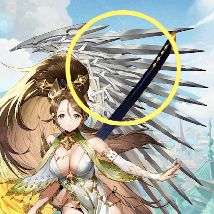 少女廻戦のスライスフェザーのタップする場所