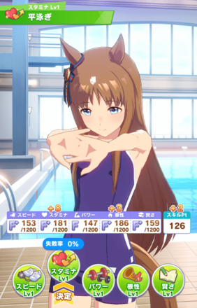 スタミナ成長率0